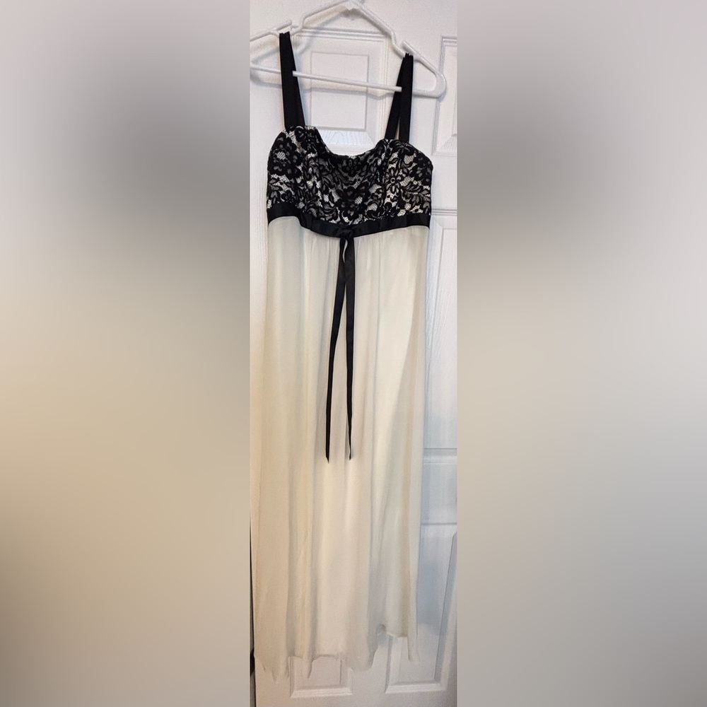 Jessica McClintock Satin White Dress